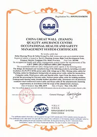 MetalHorseshoe quality management certificate